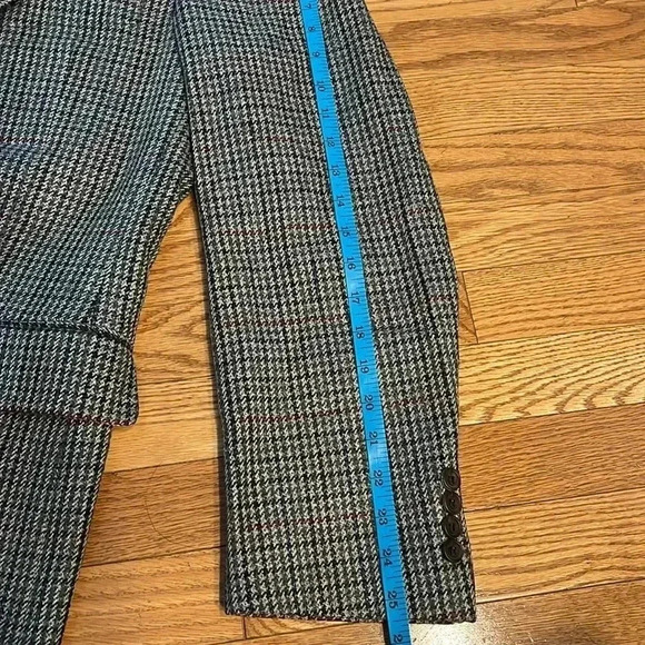 [45Tall]Paul Stuart Tweed Plaid Wool  Blazer Sport Coat - Picture 13 of 13